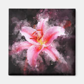 スターガーザーリリー花の水色 – bb 01 マグネット (正面)