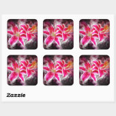 スターガーザーリリー花の水色 – bb 03 スクエアシール (シート)