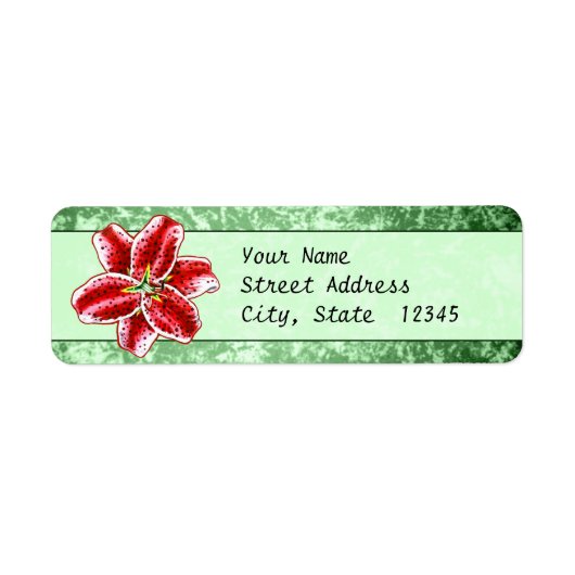 スターガーザーリリー ラベル (正面)