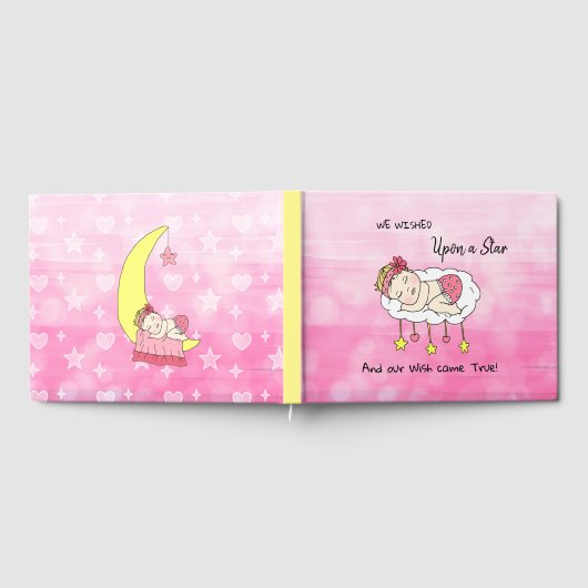 スターガールの赤ちゃんシャワーを浴びたかった ゲストブック (全面)