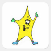 スターキャラクターシール スクエアシール (正面)