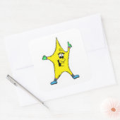 スターキャラクターシール スクエアシール (封筒)