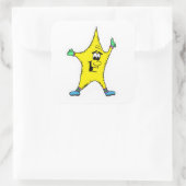 スターキャラクターシール スクエアシール (バッグ)