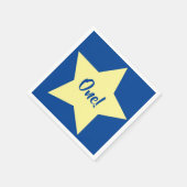 スターキュートキッズバースデーパーティー宇宙 スタンダードカクテルナプキン (角)