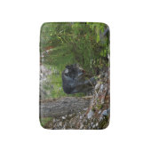 スターキンググレーウルフと荒野の森 バスマット (正面縦)