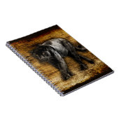 スターキングブラックパンサーのアートワーク ノートブック (右側)