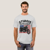 スターギーSDバイクもしくは自転車に乗る人バイク乗りTシャツ Tシャツ (正面フル)