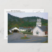 スタークビレッジニューハンプシャーカバーブリッジ ポストカード (正面/裏面)