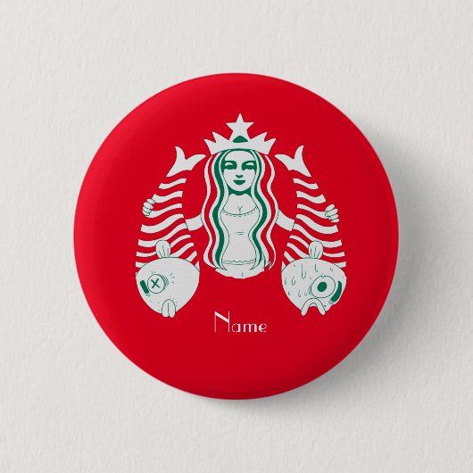 スタークラウンクイーンマーメイドサンダー_コーブ 缶バッジ (正面)