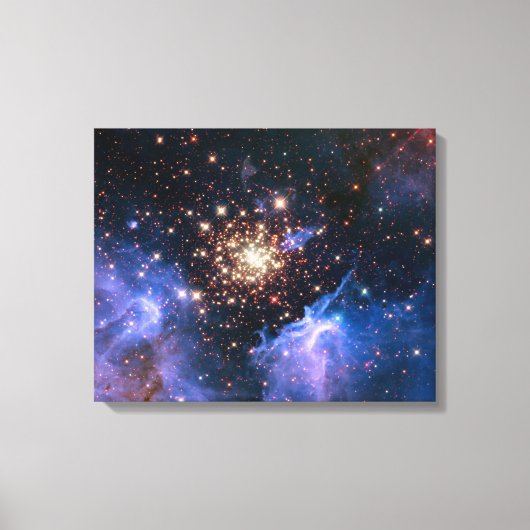 スタークラスターNGC 3603 (ハッブル) キャンバスプリント (正面)
