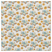 スタークリスマスクッキーパターン ファブリック (見本)