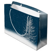 スタークリスマスツリーとバニーラージ抱き枕 ラージペーパーバッグ (裏面アングル)