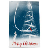 スタークリスマスツリーとムーンミディアム抱き枕 ミディアムペーパーバッグ (正面)