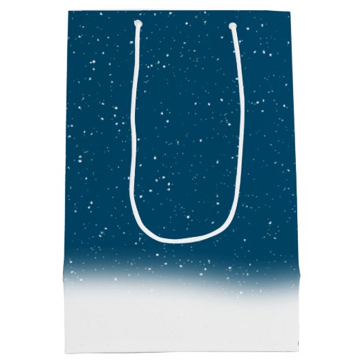 スタークリスマスツリーとムーンミディアム抱き枕 ミディアムペーパーバッグ (裏面)