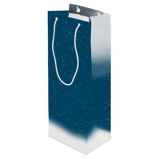 スタークリスマスツリーとムーンワイン抱き枕 ワインギフトバッグ (裏面アングル)