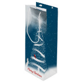 スタークリスマスツリーとムーンワイン抱き枕 ワインギフトバッグ (正面アングル)