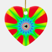 スタークリスマスフラクタル セラミックオーナメント (裏面)