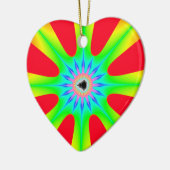 スタークリスマスフラクタル セラミックオーナメント (左)