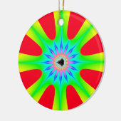 スタークリスマスフラクタル セラミックオーナメント (左)