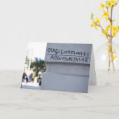 スタークロックスシェークスピア落書きニューヨーク カード (黄色い花)