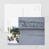 スタークロックスシェークスピア落書きニューヨーク ポストカード (正面/裏面)