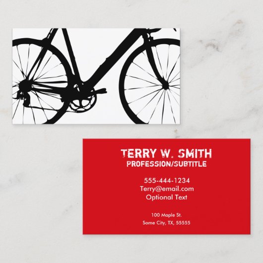 スターク自転車の名刺 名刺 (正面/裏面)