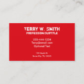 スターク自転車の名刺 名刺 (裏面)