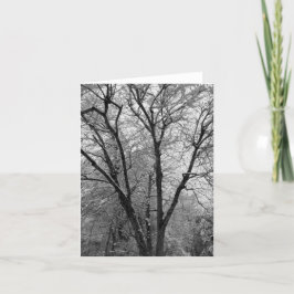 スターク・スノーアウトアウトラインのノートカード サンキューカード