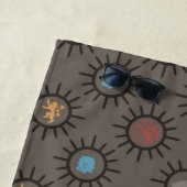 スターク、ラニスター、ターガリエン、ナイトキングパターン ビーチタオル (インサイチュ)