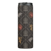 スターク、ラニスター、ターガリエン、鉄の玉座パターン タンブラー (裏面)