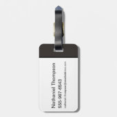 スターク、ラニスター、ターガリエン、鉄の玉座パターン ラゲッジタグ (裏面縦)