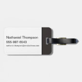 スターク、ラニスター、ターガリエン、鉄の玉座パターン ラゲッジタグ (裏面横)