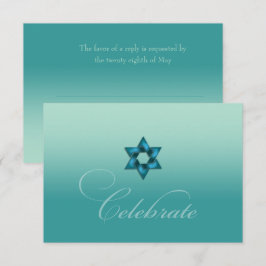 スターグラデーションティール（緑がかった色） 出欠カード