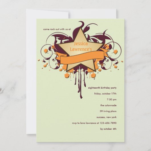 スターグランジ招待状 招待状 (正面)