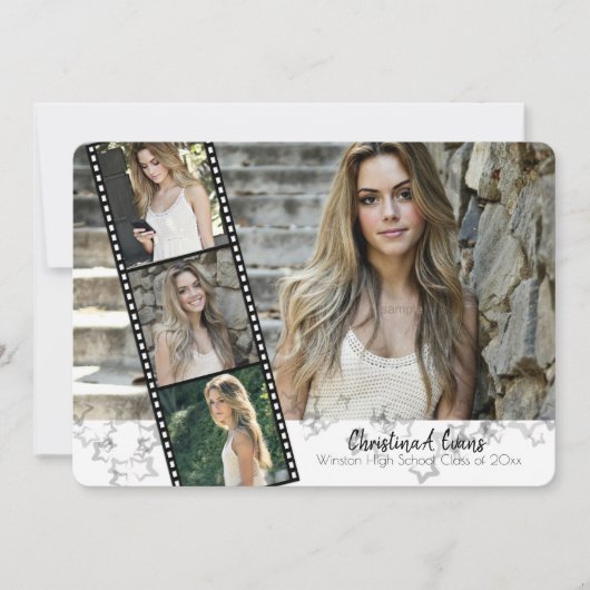 スターグラードフィルムストリップ写真発表/パーティーカード 招待状 (正面)