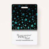 スターグリッタープロフェッショナルCNAナース写真名 バッジ (裏面)