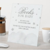 スターグレイ青ベビーシャワーベビー台座用ブック 台座サイン (インサイチュ)