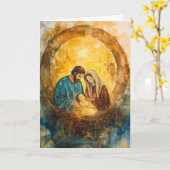 スターグローの聖なる家族 カード (黄色い花)