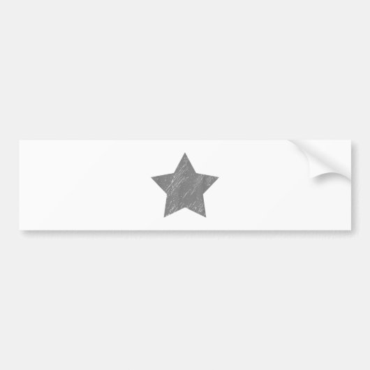 スターグ動揺してレイヴィンテージスター バンパーステッカー (正面)