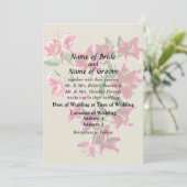 スターゲイザーリリー ハート ウェディング プロダクト 招待状 (スタンド正面)