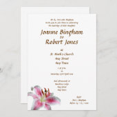 スターゲイザー リリー 招待状 (正面/裏面)