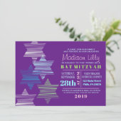 スターコネクティングバルミツワー招待状 招待状 (スタンド正面)