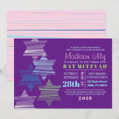 スターコネクティングバルミツワー招待状 招待状 (正面/裏面)