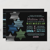 スターコネクティングバルミツワー招待状 招待状 (正面/裏面)