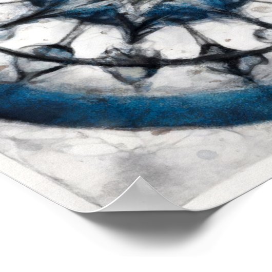 スターコンパスマンダラスクエアポスター ポスター (角)