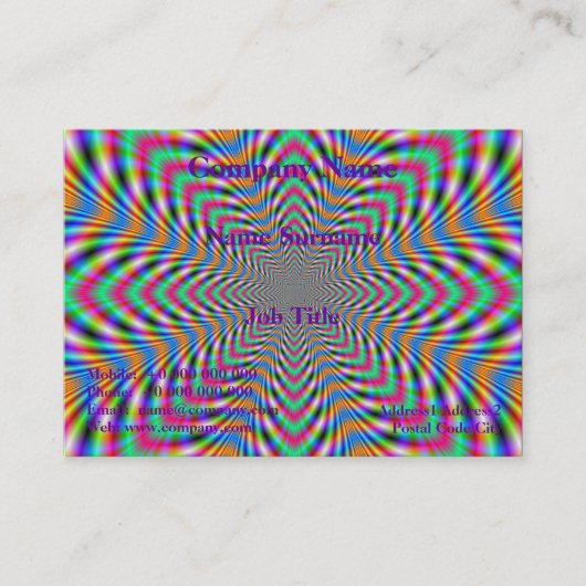 スターサイケデリック名刺 名刺 (正面)