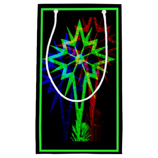 スターサイケデリック抱き枕（ネオン） スモールペーパーバッグ (正面)