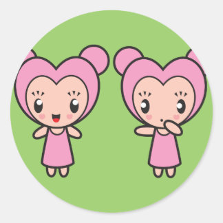 スターサインキャラクター – ジェミニ ラウンドシール