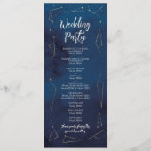 スターサイン ネイビー ウェディング メニュー セレモニー 詳細 (裏面)