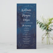 スターサイン ネイビー ウェディング メニュー セレモニー 詳細 (スタンド正面)